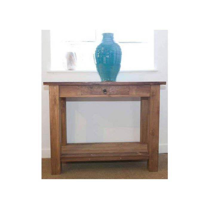 1m Reclaimed Teak Hall Table